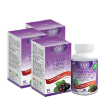 Polar Naturals Elderberry + Zinc - 400mg/10mg - 3 month Supply